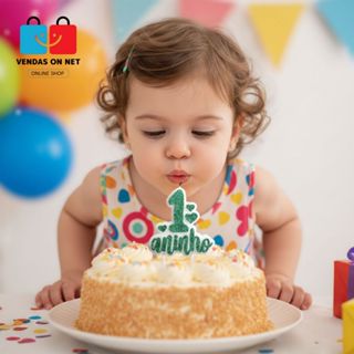 Vela de Aniversário Numérica 1 à 5 Aninhos Azul Rosa Vermelha Verde Dourada Festa Bolo Decoração em Oferta na Shopee