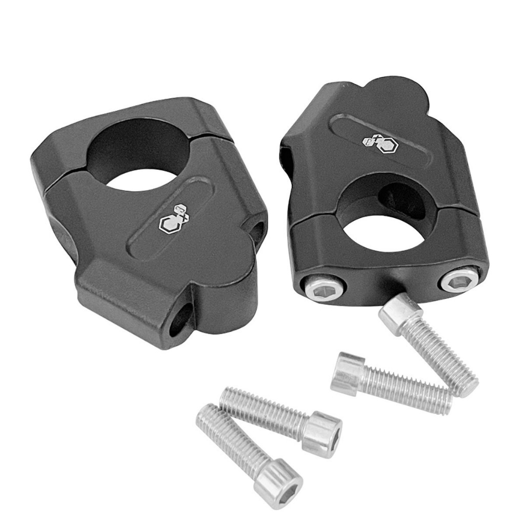 PAR DE ALONGADOR ADAPTADOR DE GUIDÃO UNIVERSAL 32MM HONDA YAMAHA XRE LANDER SAHARA