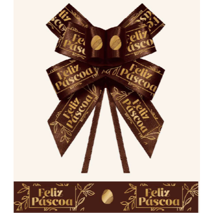 Laço Rápido De Cetim Progresso 22mm 10 Unidades Pascoa