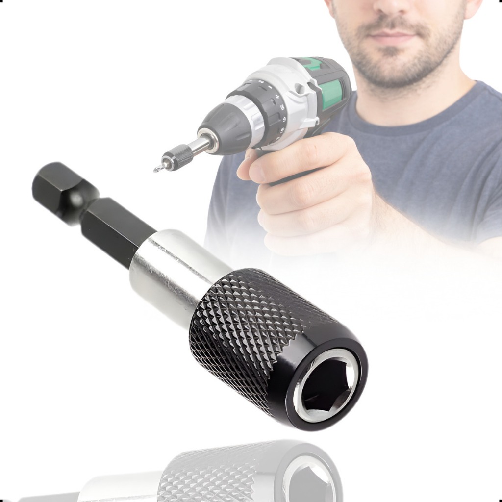 Engate Rápido Adaptador Alongador Para Bit 1/4 Parafusadeira em Oferta na Shopee