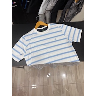 Camisa..Listrada..Branca..Azul..Claro