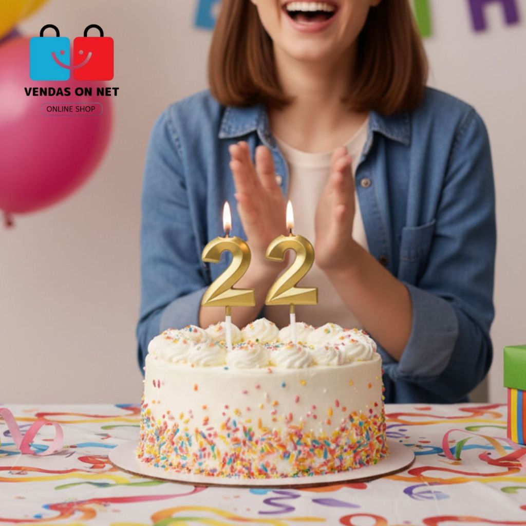 2 Velas de Aniversário Palito Metalizado Gold Prata Silver Dourada Decoração Premium Festa Bolo em Oferta na Shopee