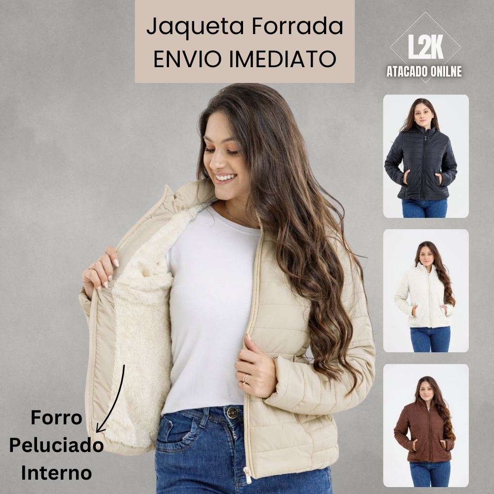 Jaqueta Feminina Plus Size Preta - Comprar com Melhor Preço em Jaquetas, Casacos e Coletes