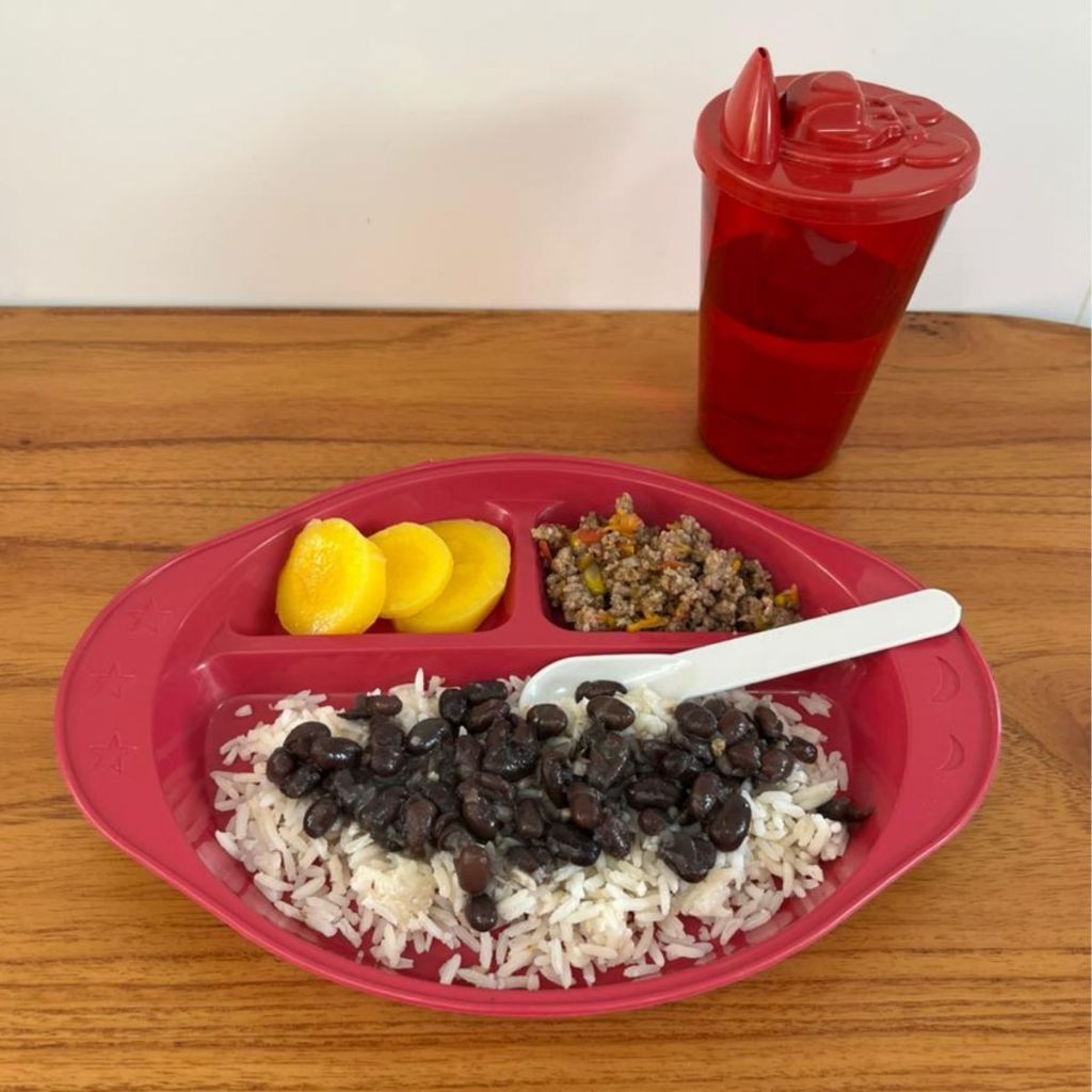 Kit Completo Introdução Alimentar BLW - BPA FREE - Bebê Criança - Prato Bandeja Copo Pode ir ao Microondas em Oferta na Shopee