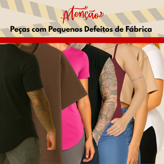 Peças com Pequenos Defeitos - Blusinha Longline | Cropped | Camiseta Over | Camiseta Longline | Regata Machão