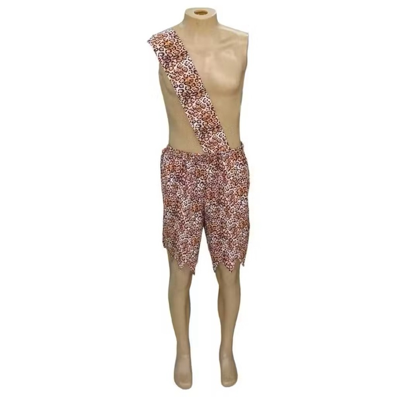 FANTASIA HOMEM DA CAVERNA | TAM.: P, M E G | FANTASIA | FESTA FANTASIA | CARNAVAL | TROLAGEM | SHORTS | FANTASIA MAASCUL