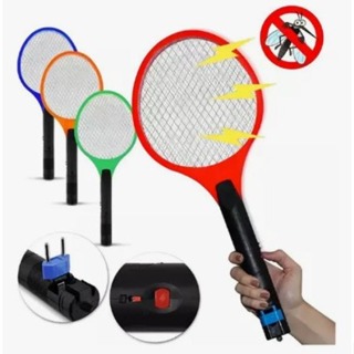Raquete elétrica mata mosquitos, moscas, aranhas e insetos. Cores de core em Oferta na Shopee