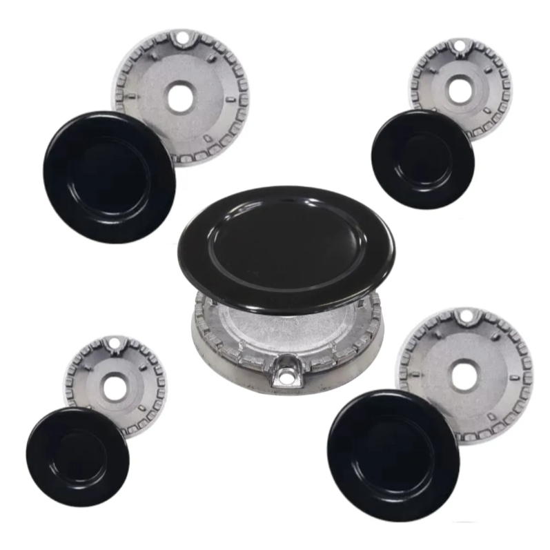 Kit Bacia + Espalhador Compatível para Fogão Atlas Monaco / New / Antenas / Fastcook – Alumínio – 4, 5 ou 6 Peças