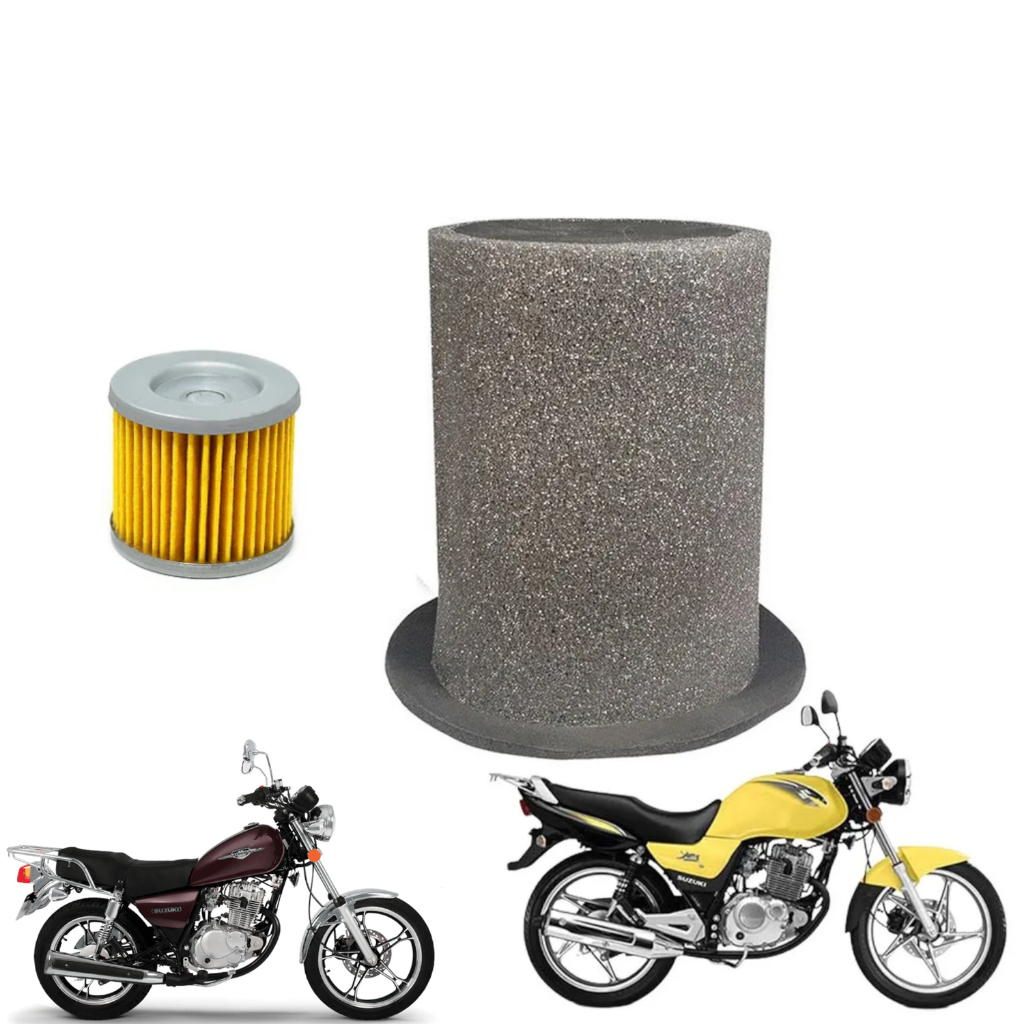 Elemento Filtro ar + Filtro Oleo  Suzuki Yes Intruder Gsr 125 / Gsr 150