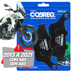 Pastilha de Freio Traseira Cb 500X / Cb 500F / Nc 750X Cobreq