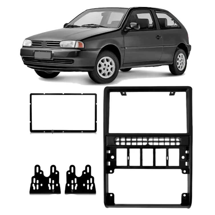 Moldura Central Painel Som Dvd 2din Multimidia Gol Bola G2