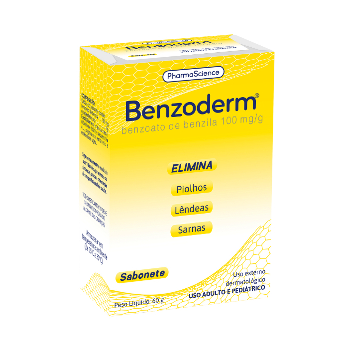 Benzoderm Benzoato Benzila Elimina Piolhos Sarna 60g em Oferta na Shopee