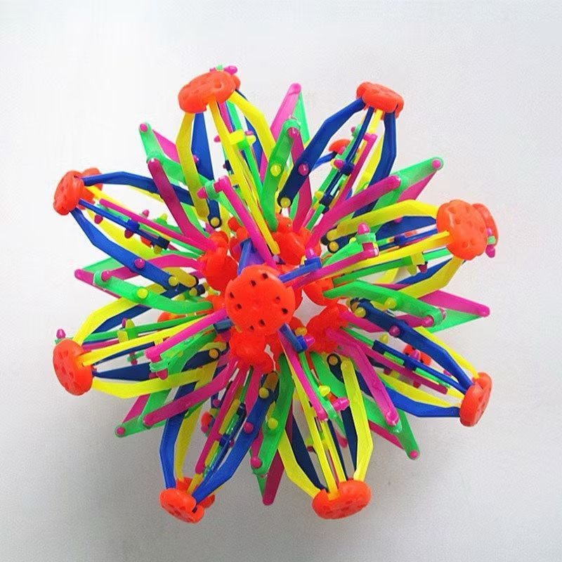 Bola Mágica Maluca Expansível Abre Fecha Ao Lançar Brinquedo Interativo, Diversão, Ar Livre, Criança Sem Telas