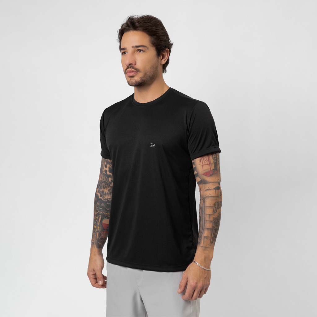 Camiseta Masculina Academia Dry Fit Manga Curta Malhar Treino e Dia a Dia Luzzoo · foto 2