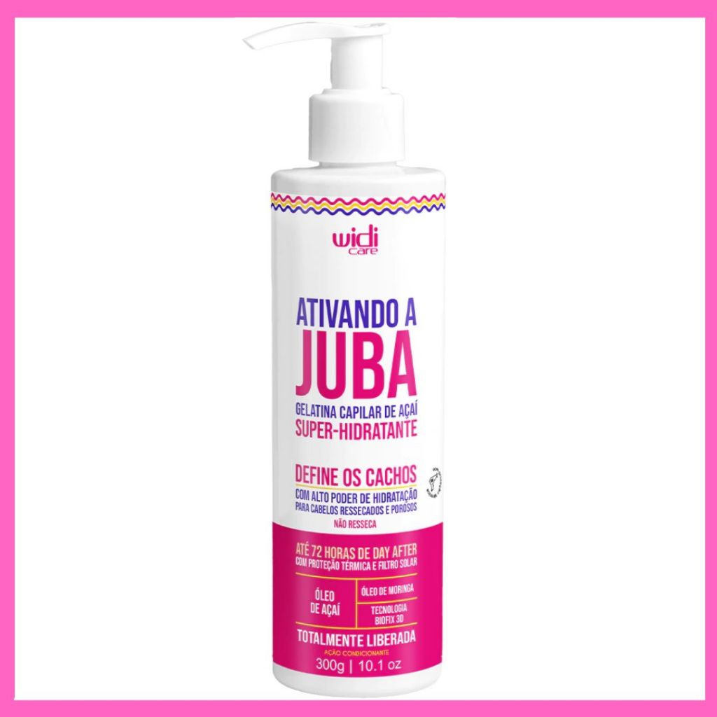 Gelatina Widi Care Juba Ativando a Juba Super Hidratante 300g em Oferta na Shopee