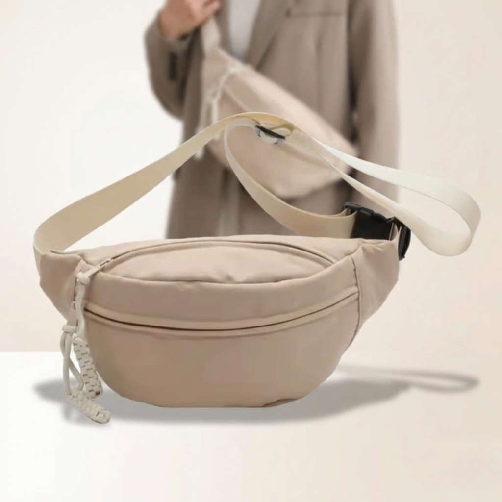 Bolsa Pochete Transversal Impermeável Unissex Tiracolo Moderna, Resistente e Compacta para Uso Diário e Lazer em Oferta na Shopee