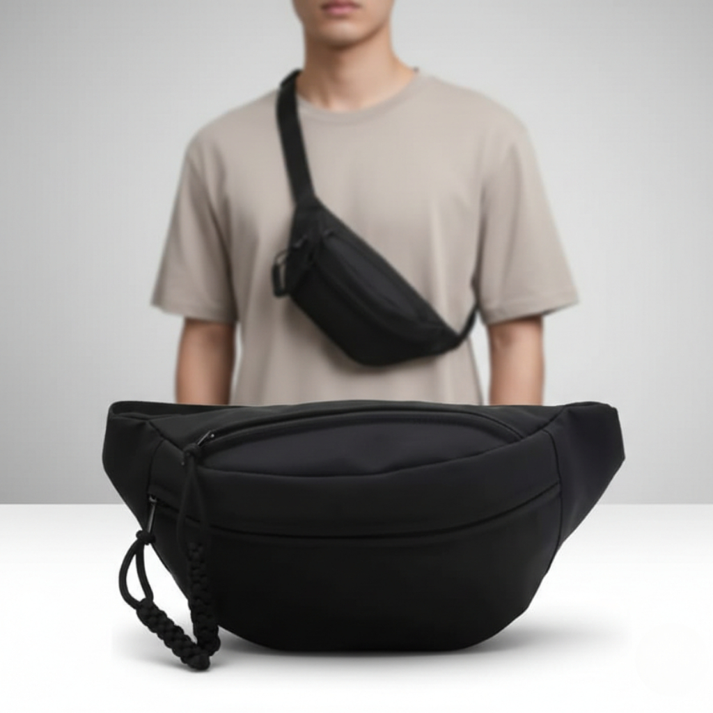 Pochete Transversal Unissex Impermeável Tiracolo Leve e Compacta, Ideal para Dia a Dia, Shows, Viagens e Eventos em Oferta na Shopee