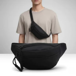Pochete Transversal Unissex Impermeável Tiracolo Leve e Compacta, Ideal para Dia a Dia, Shows, Viagens e Eventos