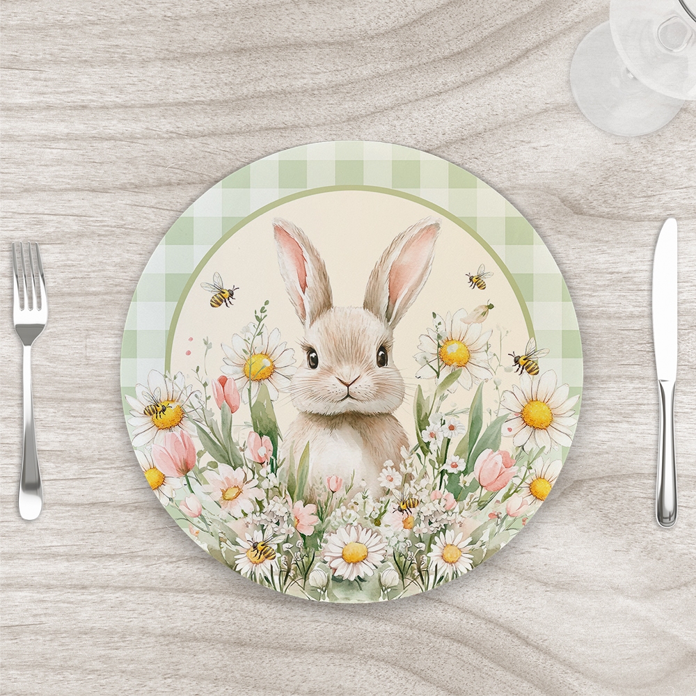 Capa para Sousplat de Páscoa 35x35cm - Toque de Páscoa à Mesa em Oferta na Shopee