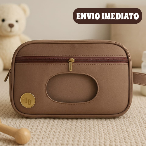 Imagem Necessaire elegante porta lenço umedecido, pomada e fraldas portátil e impermeável