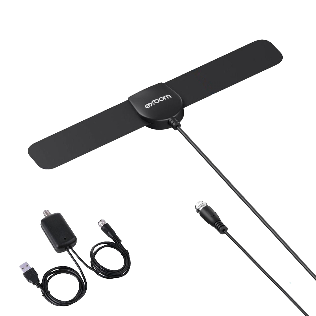 Antena de TV digital Ultrafina Com Amplificador discreto EXBOM Diversos Modelos