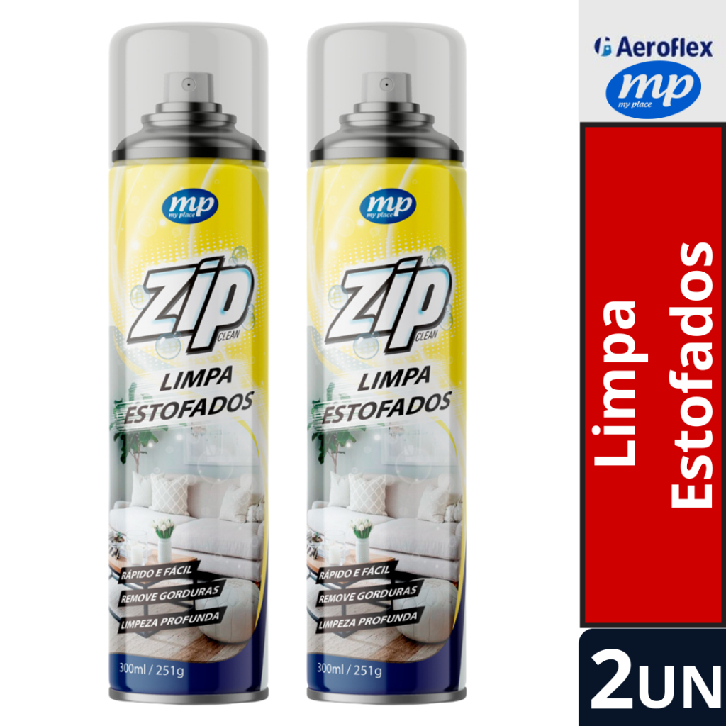 2X Zip Limpa Estofados 300ml My Place em Oferta na Shopee