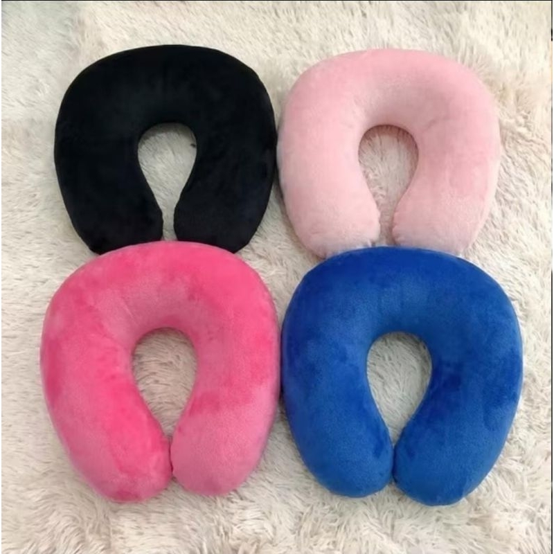 ALMOFADA PESCOÇO DE VIAGEM 35x35 Tecido veludo e suede prêmium