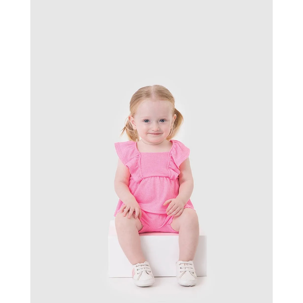 Conjunto Curto de Blusinha e Shorts Bebe Menina 1000136858 De 3m A 24m