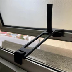 Trava Para Janela Basculante Fixa Resistente Limitadora Haste Reforçada Regulável Para Banheiro