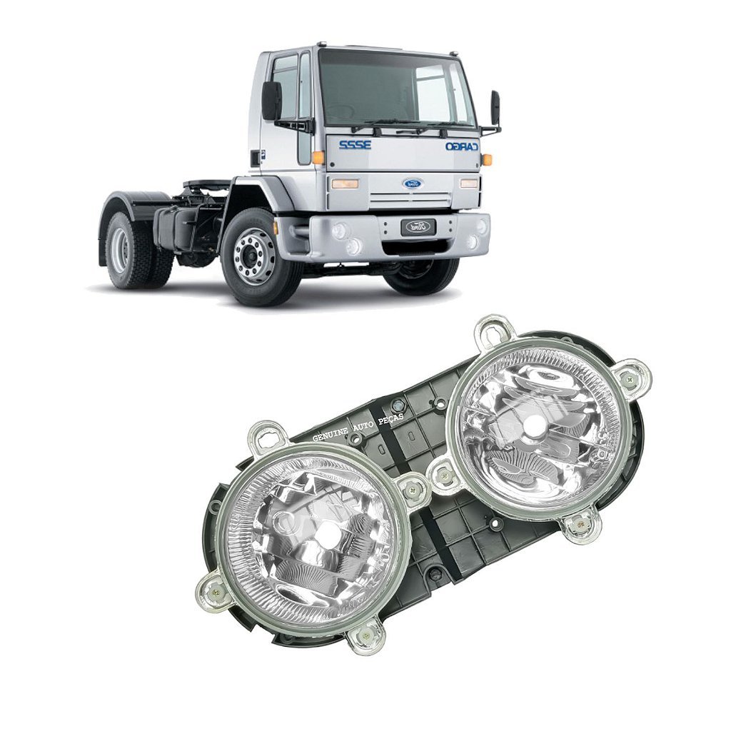 Par De Farol Duplo Diagonal Ford Cargo 2000 Até 2010