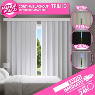 Cortina Blecaute Blackout para Trilho Comum Corta Luz PVC Quarto Sala Escritório - Envio Imediato em Oferta na Shopee