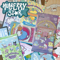 Cartas colecionáveis Sanrio originais pacotes com 3 cards