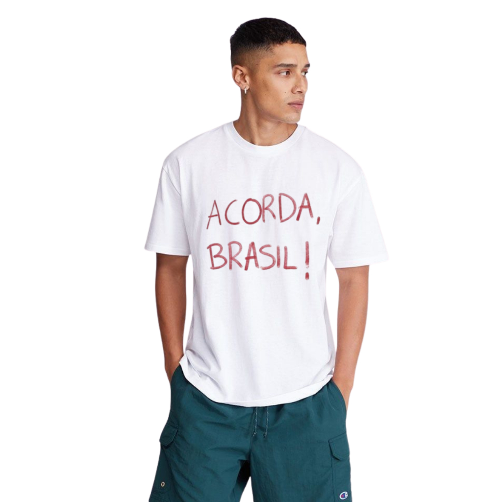 Camiseta Masculina Feminina Unissex Acorda Brasil Direita Nikolas Ferreira Caminha 100% Algodão PRONTA ENTREGA em Oferta na Shopee
