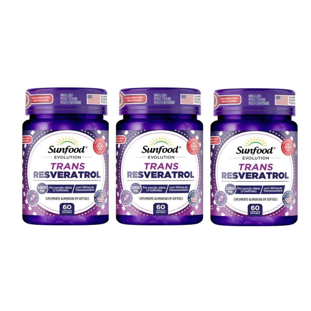 TRANS RESVERATROL 1000MG 60 CAPS SOFTGELS SUPLEMENTO
