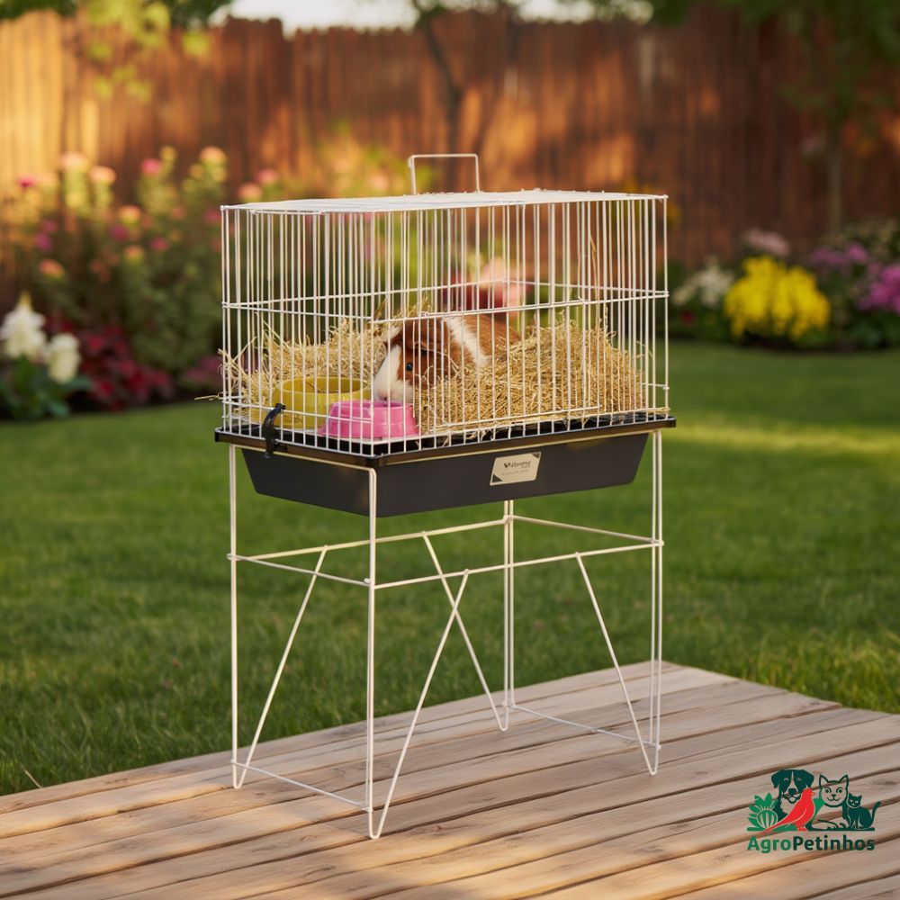 Gaiola para Porquinho-da-Índia, hamster, Chinchila e pequenos roedores | Para Cobaia, com acessórios