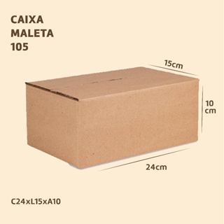 10 Caixas de Papelão 24X15X10 cm E-commerce para Correios Pac e Sedex em Oferta na Shopee