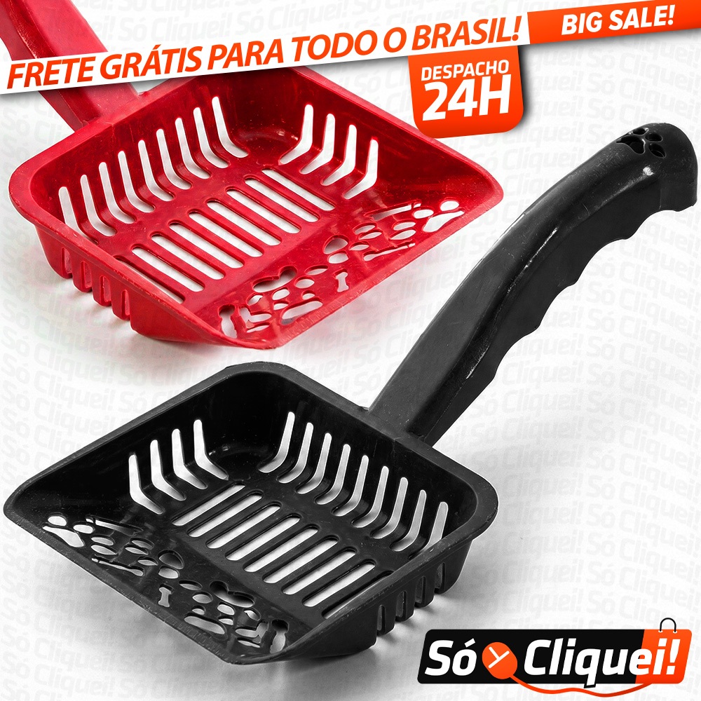 Pázinha Coletora para Fezes Gato Cachorro Pá Higiênica para Bandeja Caixa de Areia de Gato em Oferta na Shopee