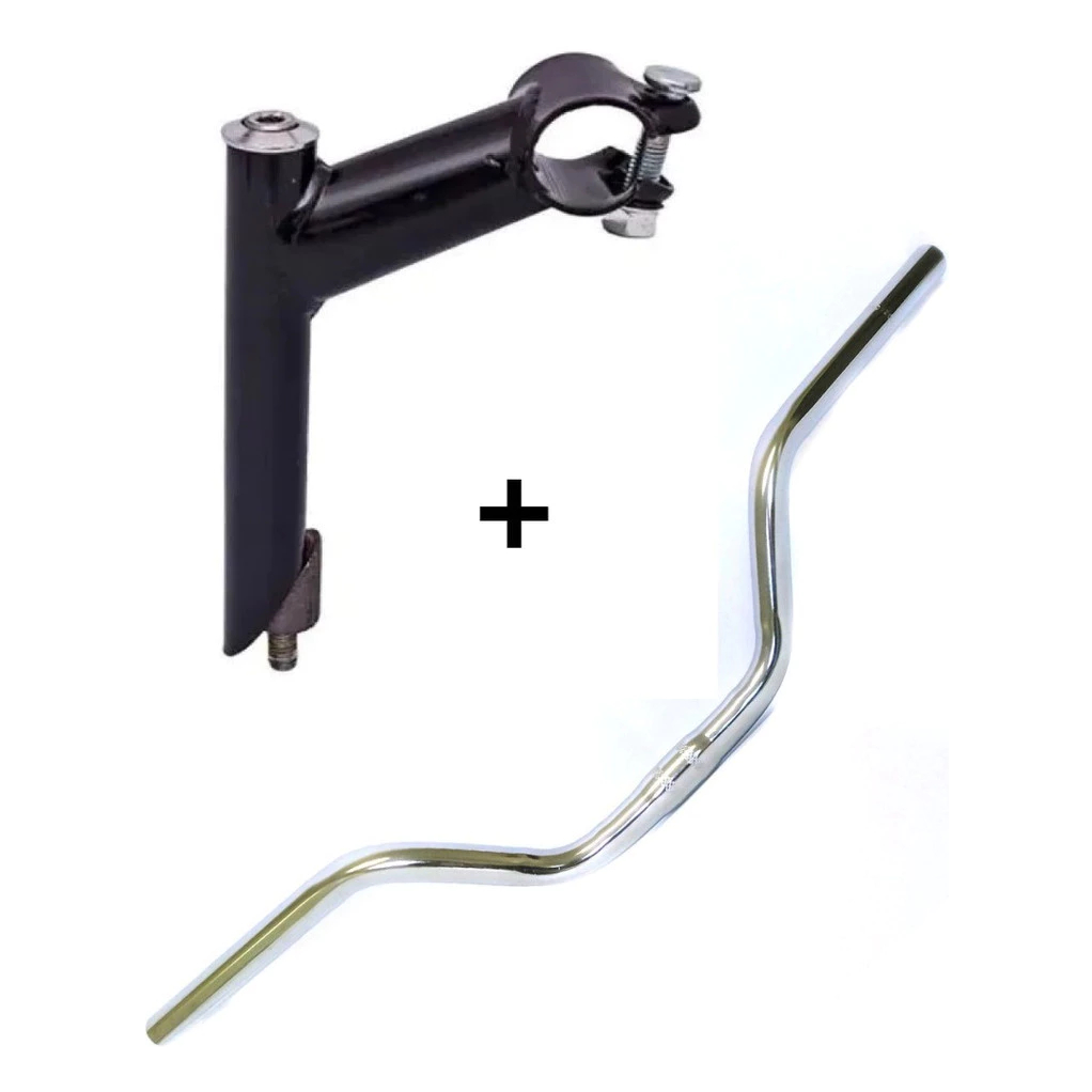 Guidão Bicicleta Tradicional + Mesa Para Bike Monark E Caloi Poti