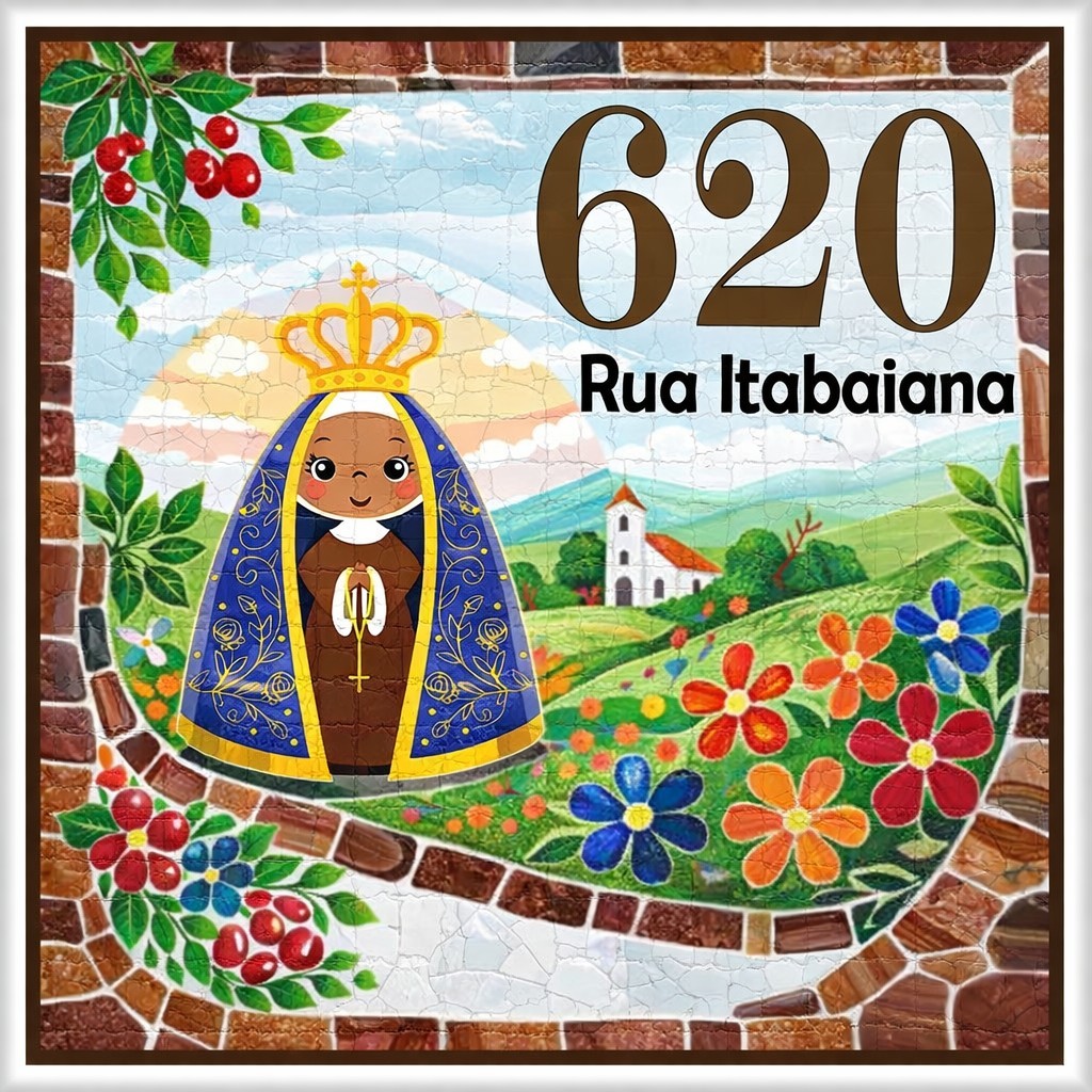 Azulejo Personalizado Residencial | Número da Casa – 20x20 cm em Oferta na Shopee