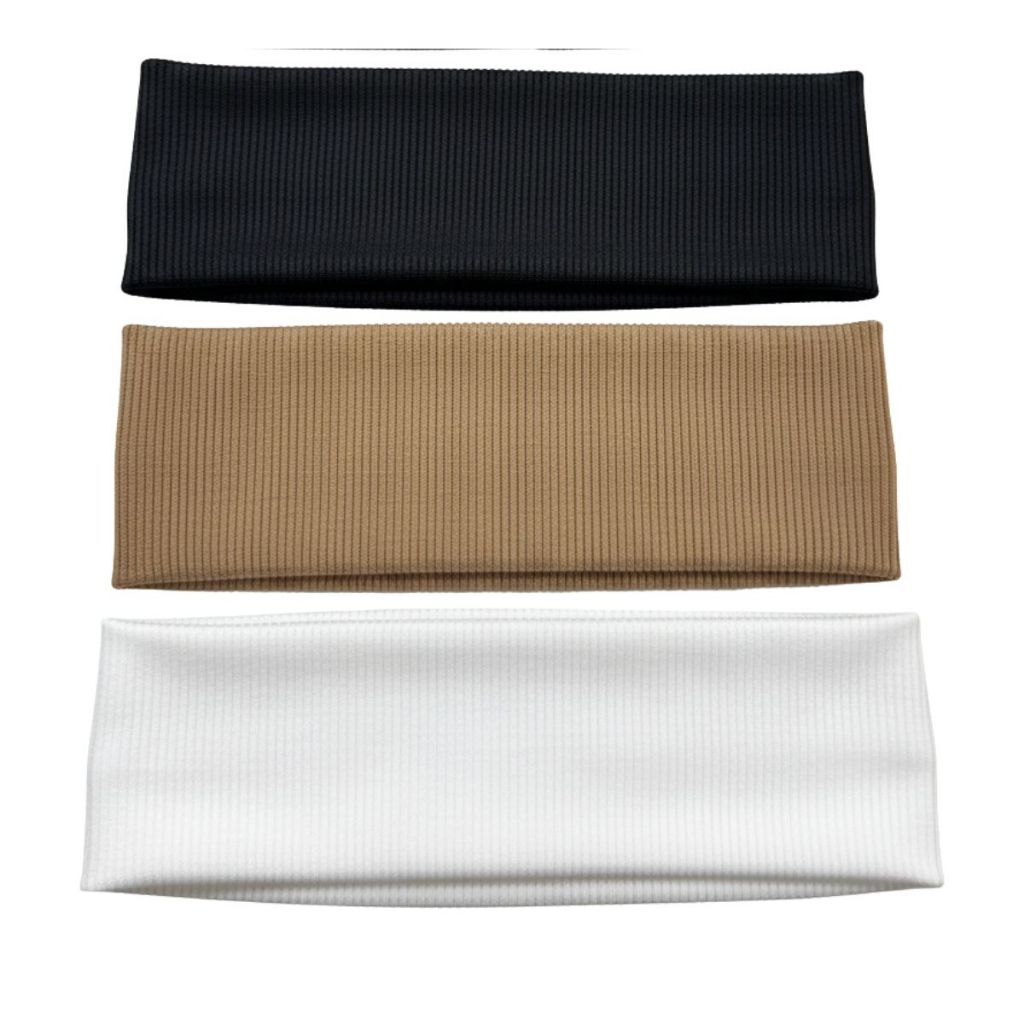 Kit 3 Faixa De Cabelo Feminina Elástica Ribana Confortável Tiara Acessório Para Cabelo