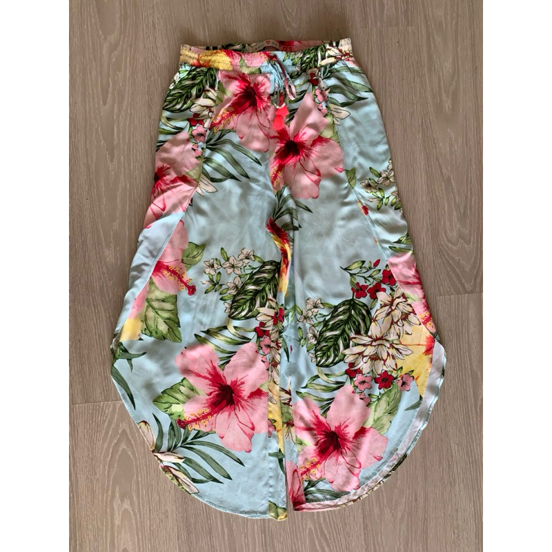 Calça Pantalona Viscose Estampada M