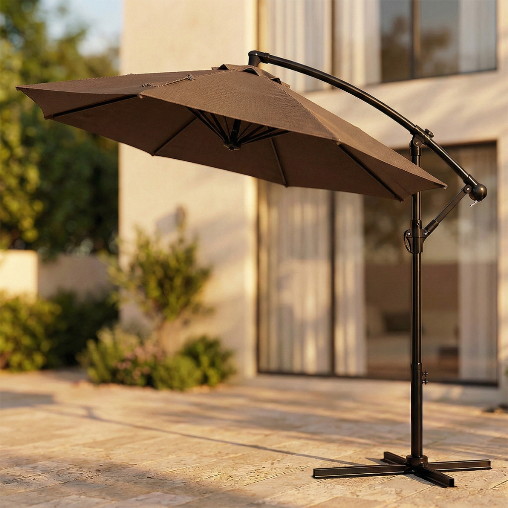 Ombrelone Guarda Sol Suspenso Articulado 3m Lateral Jardim