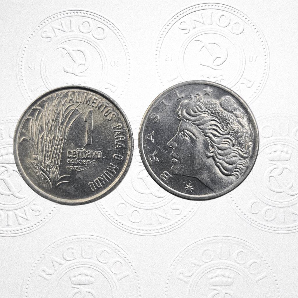 Moeda brasil 1 centavo FAO de 1975