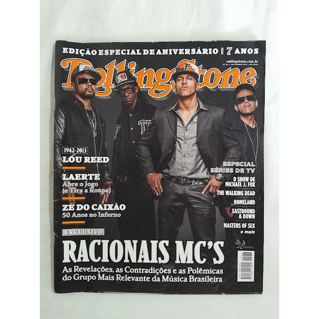 ROLLING STONE 86 * RACIONAIS MC’S * LOU REED * BOB DYLAN * CARA DELEVIGNE