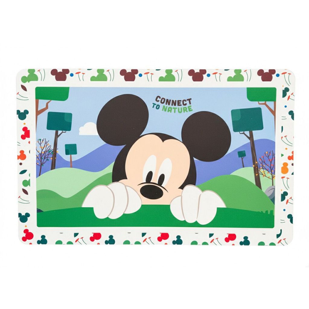 Kit Com 4 Jogo Lugar Americano Suplat Sousplat Supla Infantil Impermeável Disney Mickey em Oferta na Shopee