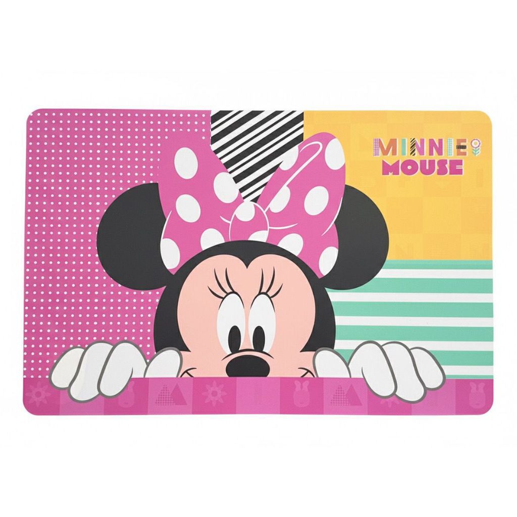 Kit Com 4 Jogo Lugar Americano Suplat Sousplat Supla Infantil Impermeável Disney Minnie em Oferta na Shopee