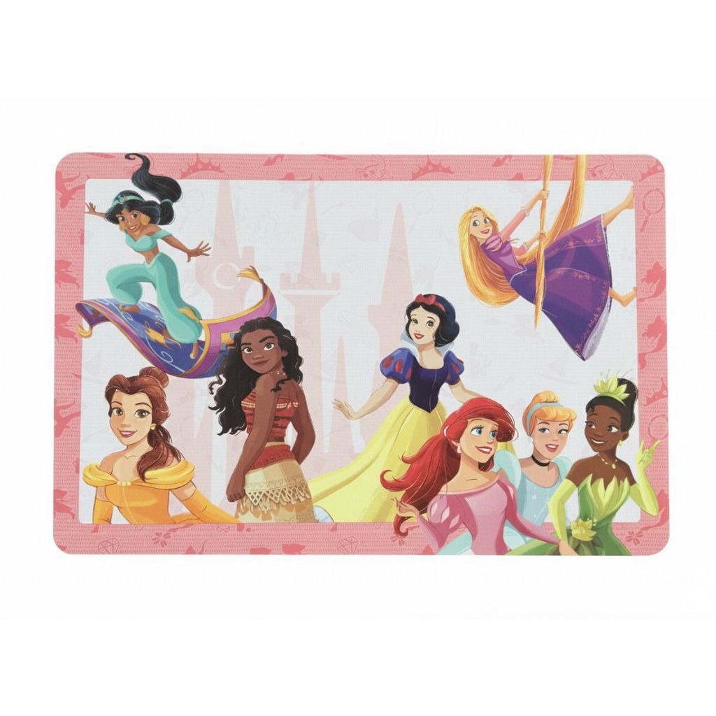 Kit Com 4 Jogo Lugar Americano Suplat Sousplat Supla Infantil Impermeável Disney Princesas