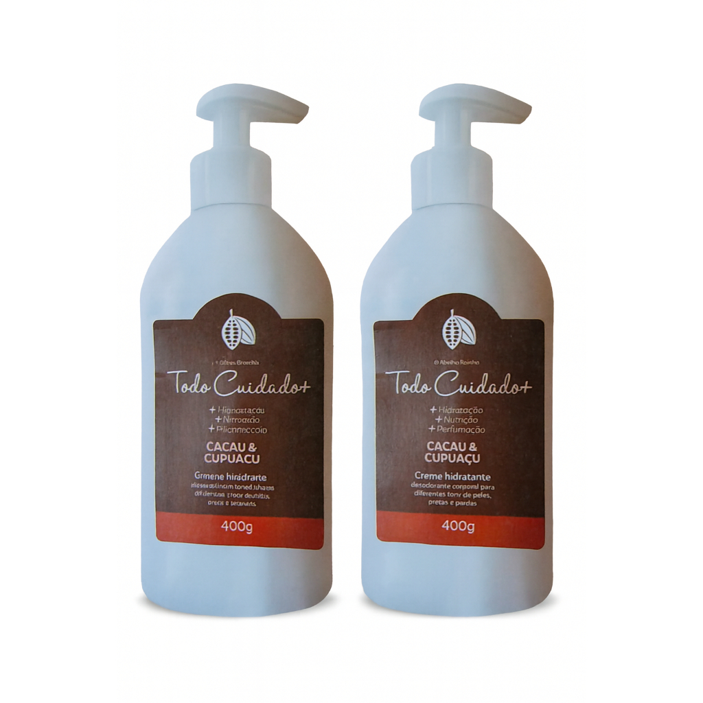 kit 2 Hidratante Desodorante Corporal Cacau e Cupuaçu– Abelha Rainha | 400g em Oferta na Shopee