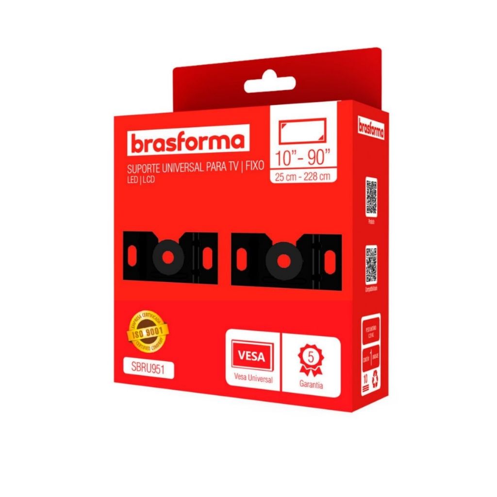 ATÉ 5 Suportes de Parede Tv Lcd Led 10" 32" 40" 42" 48" 50" 55" 58" 60" 75" 80" 90"