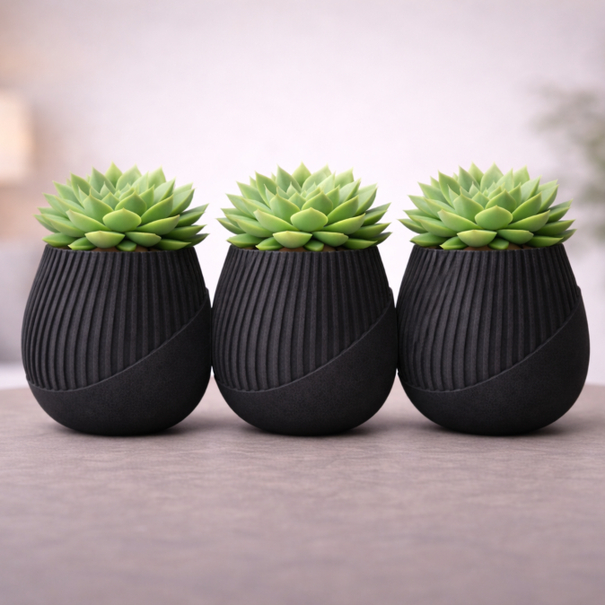 KIT DE VASINHO DECORATIVO, CACTUS, SUCULENTA E PLANTAS ARTIFICIAS - SOMENTE OS VASO em Oferta na Shopee
